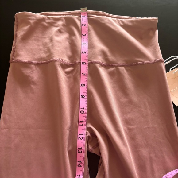 Kittenish Dusty Rose Pink Leggings-Size L - Picture 7 of 8